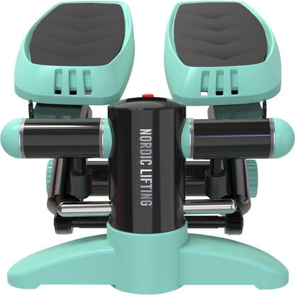 Home Workout Mini Stepper - w/ Resistance Bands Set and Built-in Tracking Monitor