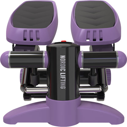 Home Workout Mini Stepper - w/ Resistance Bands Set and Built-in Tracking Monitor