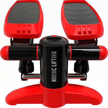 Home Workout Mini Stepper - w/ Resistance Bands Set and Built-in Tracking Monitor